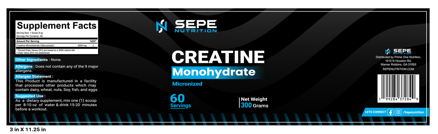 Sepe Nutrition Creatine